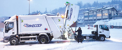 Camion per la raccolta del verde