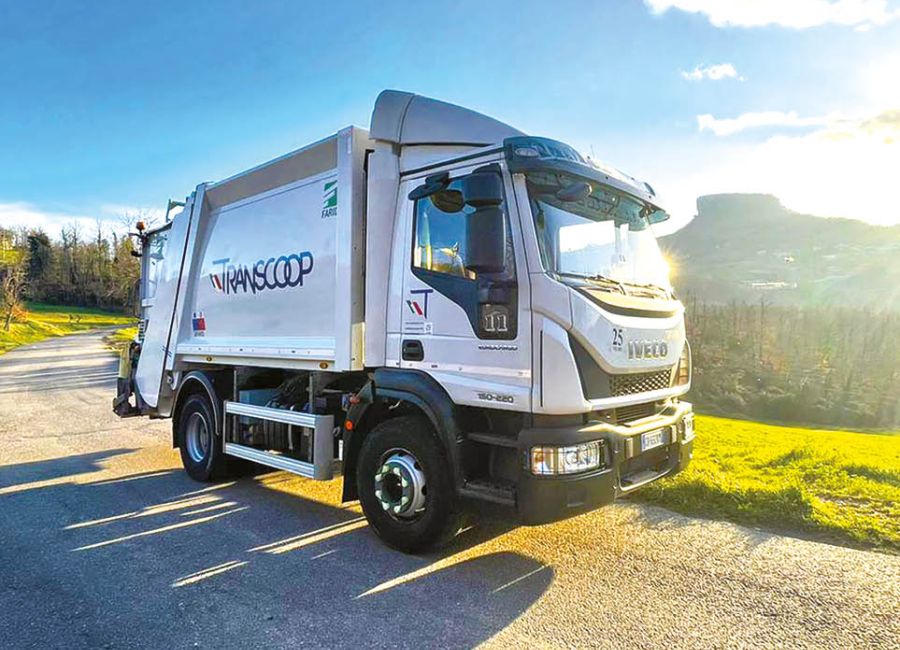 Camion per la raccolta del verde